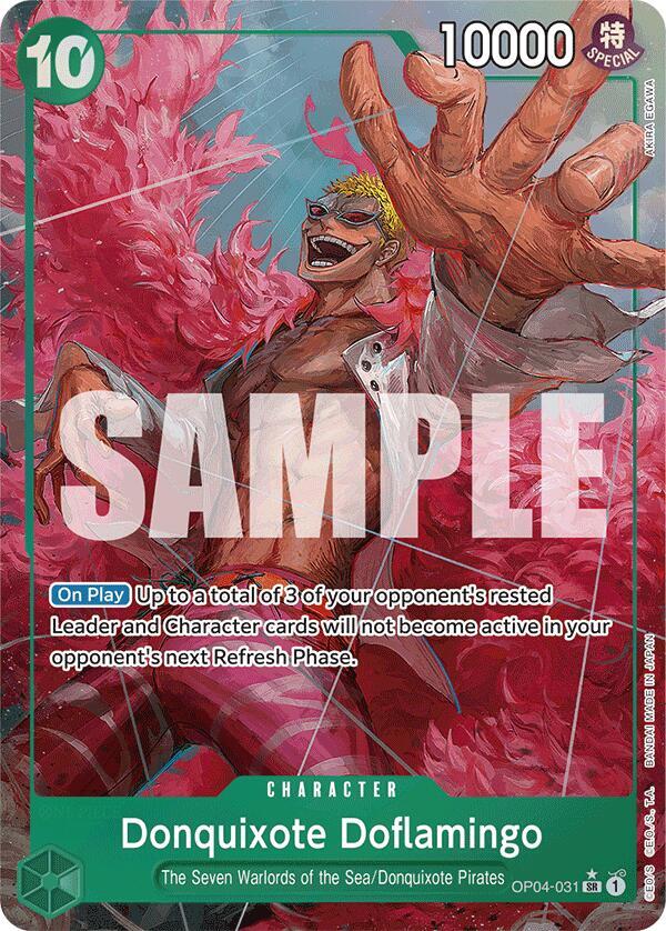 Donquixote Doflamingo (Alternate Art) SR Premium Booster -The Best- OP04-031 NM