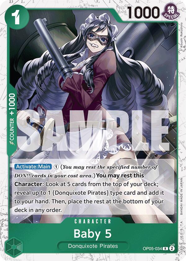 Baby 5 (OP05-034) (Jolly Roger Foil) R Premium Booster -The Best- OP05-034 NM