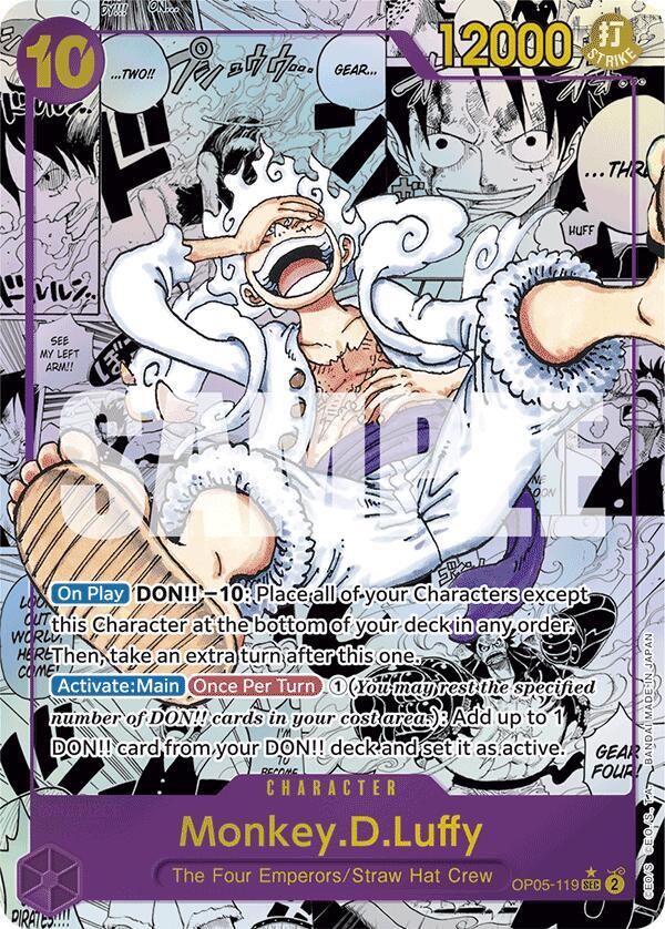 Monkey.D.Luffy (OP05-119) (Manga) SEC Premium Booster -The Best- OP05-119 NM