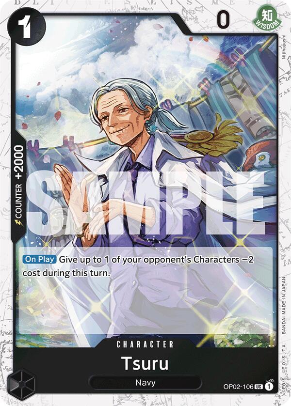 Tsuru (Jolly Roger Foil) UC Premium Booster -The Best- OP02-106 NM