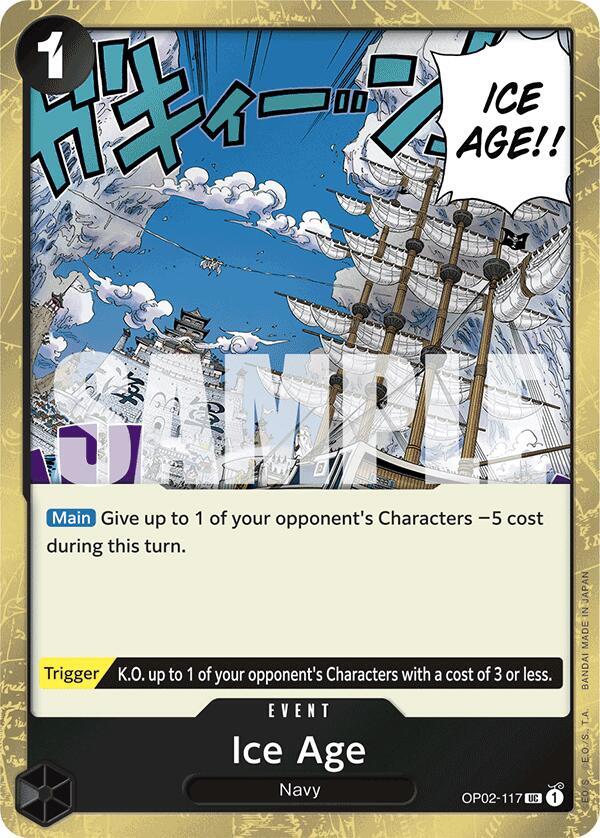 Ice Age (Jolly Roger Foil) UC Premium Booster -The Best- OP02-117 NM