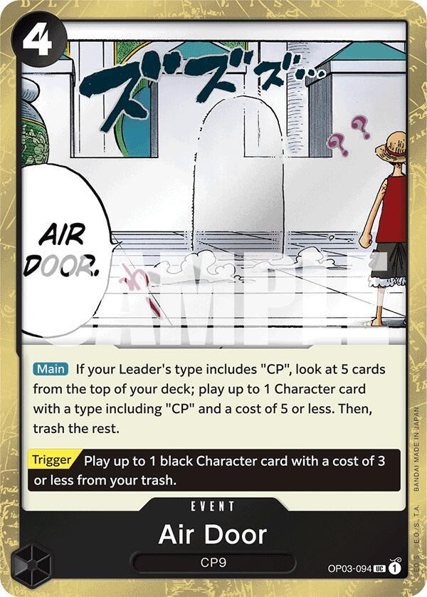 Air Door (Jolly Roger Foil) UC Premium Booster -The Best- OP03-094 NM