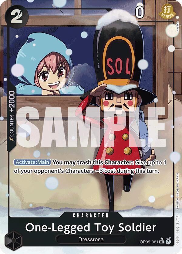 One-Legged Toy Soldier (Alternate Art) UC Premium Booster -The Best- OP05-081 NM