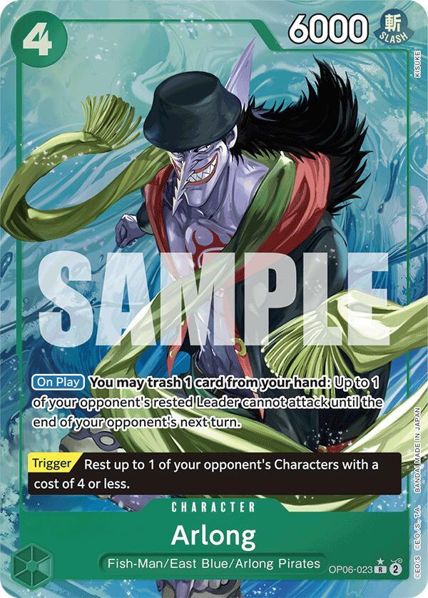 Arlong (Alternate Art) R Premium Booster -The Best- OP06-023 NM