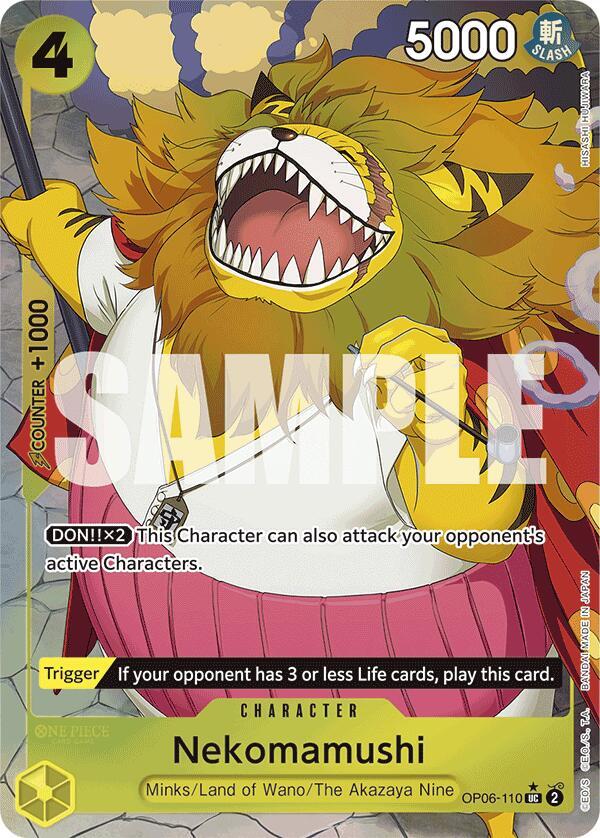 Nekomamushi (Full Art) UC Premium Booster -The Best- OP06-110 NM