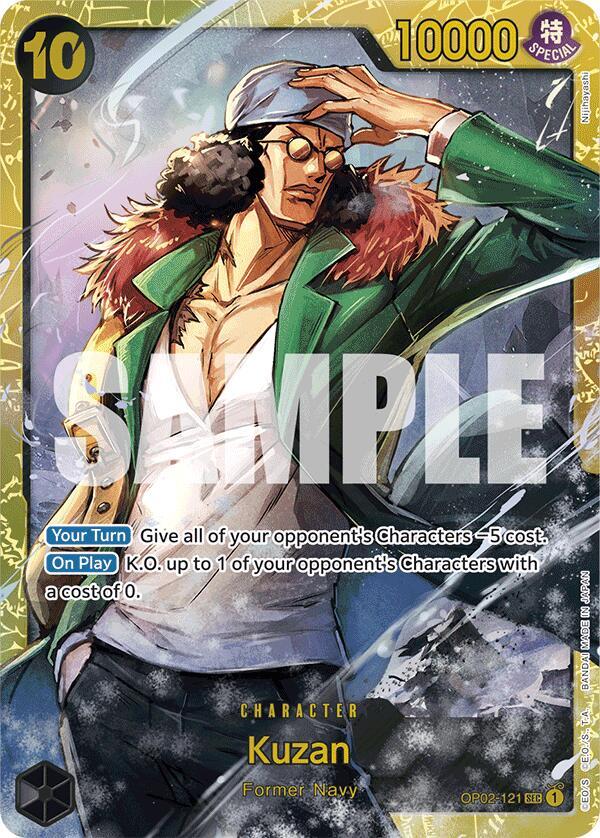 Kuzan (OP02-121) (Reprint) SEC Premium Booster -The Best- OP02-121 NM