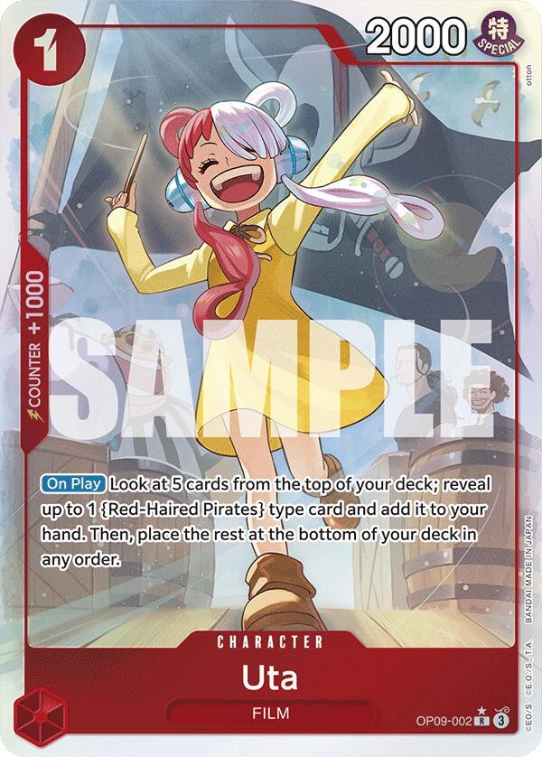 Uta (Parallel) R Emperors in the New World OP09-002 NM
