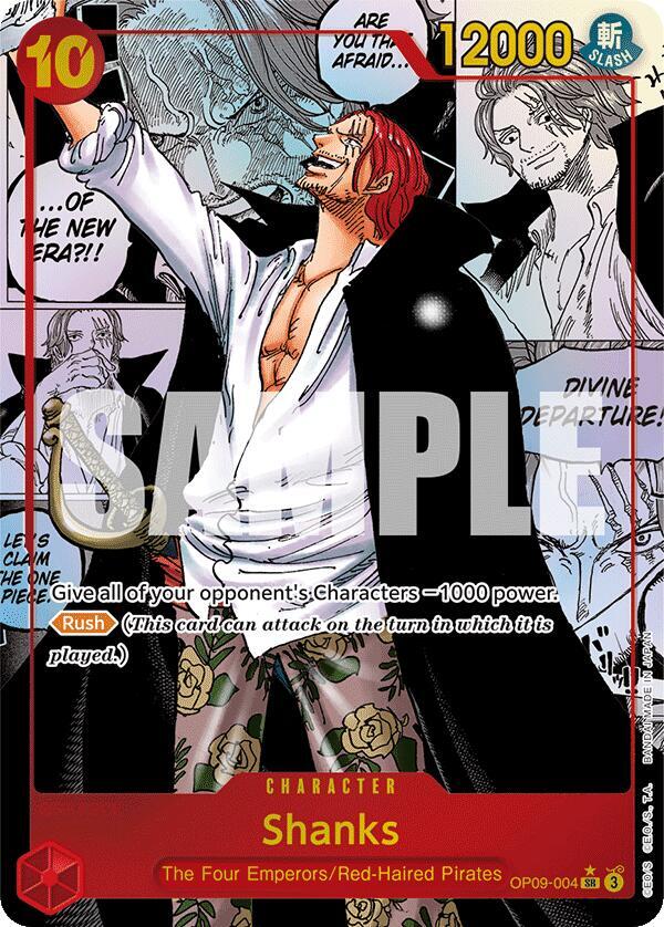 Shanks (004) (Manga) SR Emperors in the New World OP09-004 NM