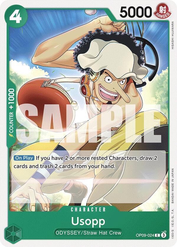 Usopp (024) C Emperors in the New World OP09-024 NM