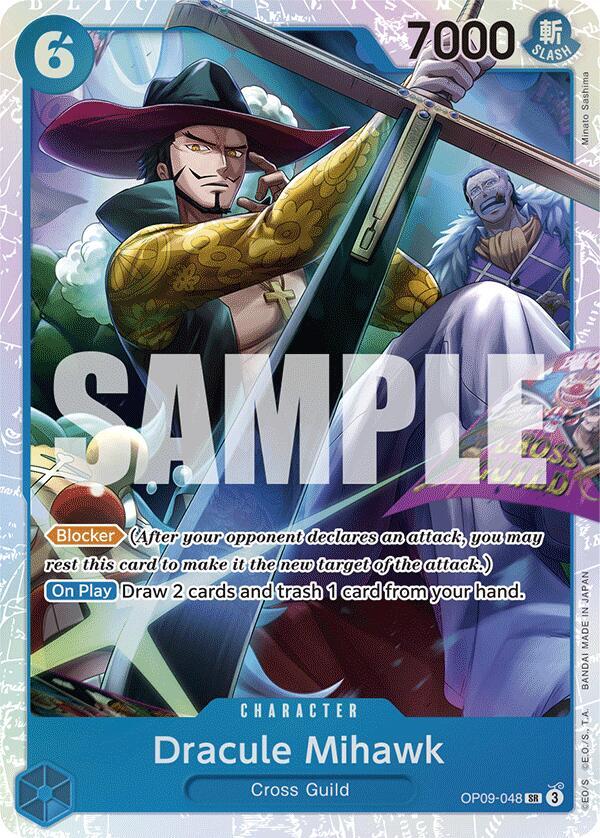 Dracule Mihawk SR Emperors in the New World OP09-048 NM