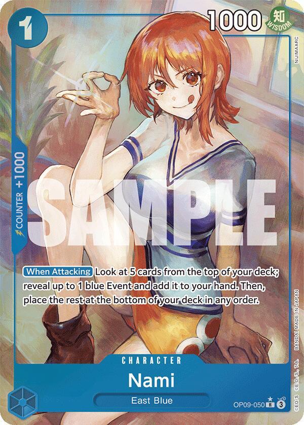 Nami (050) (Parallel) R Emperors in the New World OP09-050 NM