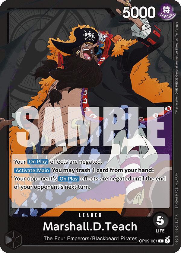 Marshall.D.Teach (081) L Emperors in the New World OP09-081 NM