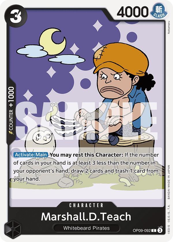 Marshall.D.Teach (092) C Emperors in the New World OP09-092 NM