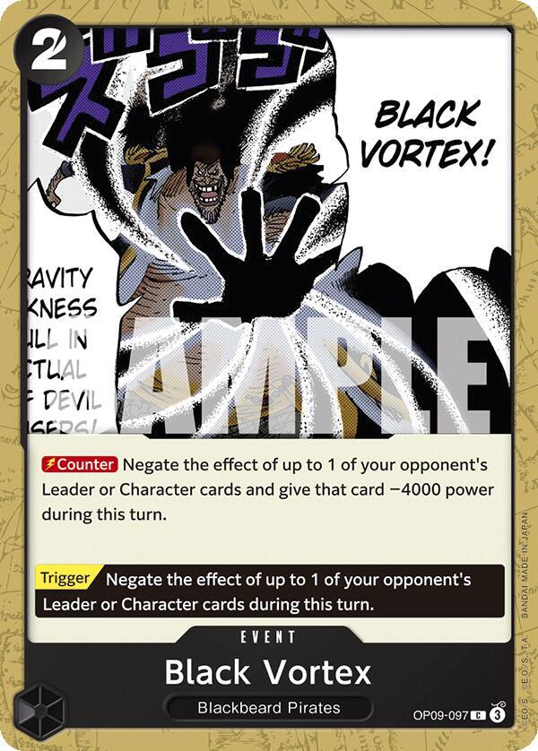 Black Vortex C Emperors in the New World OP09-097 NM