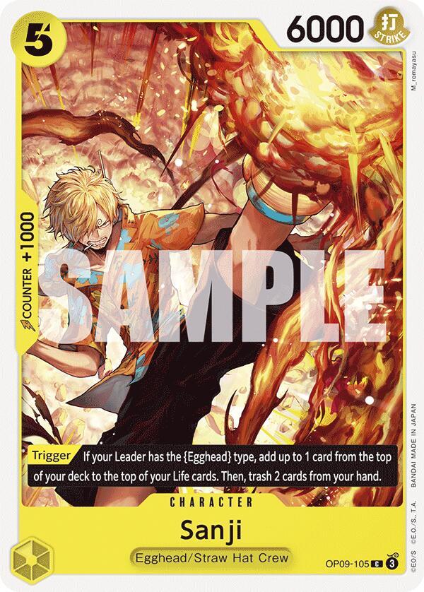 Sanji (105) C Emperors in the New World OP09-105 NM
