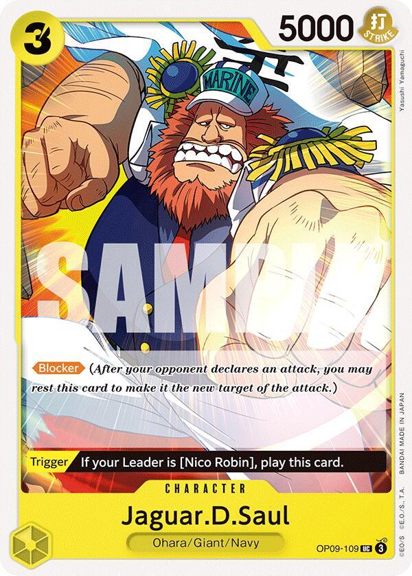 Jaguar.D.Saul UC Emperors in the New World OP09-109 NM