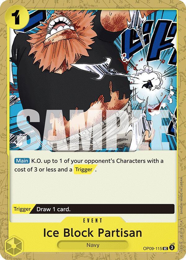 Ice Block Partisan UC Emperors in the New World OP09-115 NM