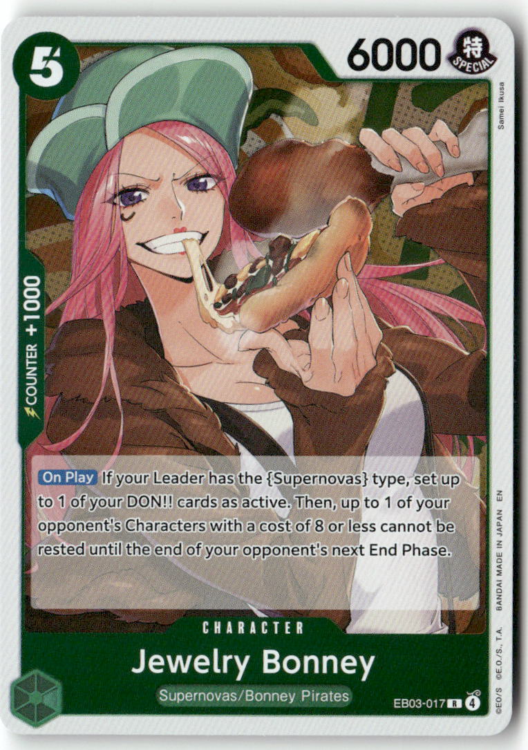 Jewelry Bonney R Extra Booster: One Piece Heroines Edition EB03-017 NM