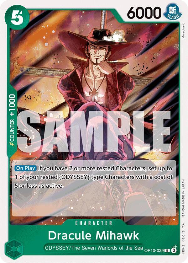 Dracule Mihawk R Royal Blood OP10-029 NM