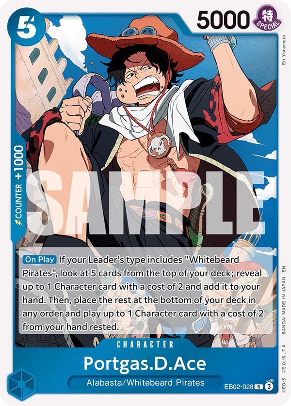 Portgas.D.Ace R Extra Booster: Anime 25th Collection EB02-028 NM