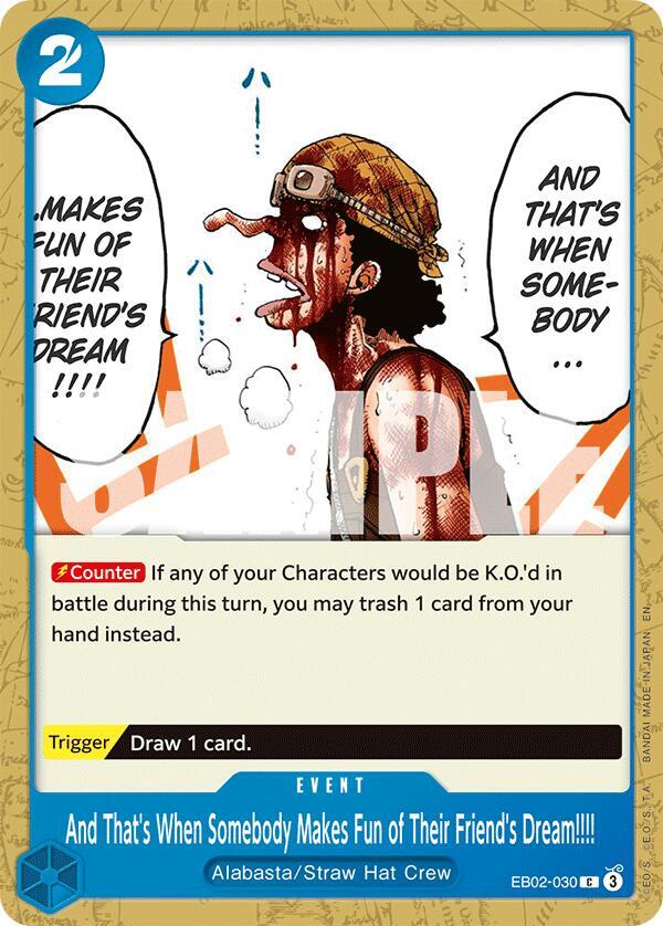 And That's When Somebody Makes Fun of Their Friend's Dream!!!! C Extra Booster: Anime 25th Collection EB02-030 NM