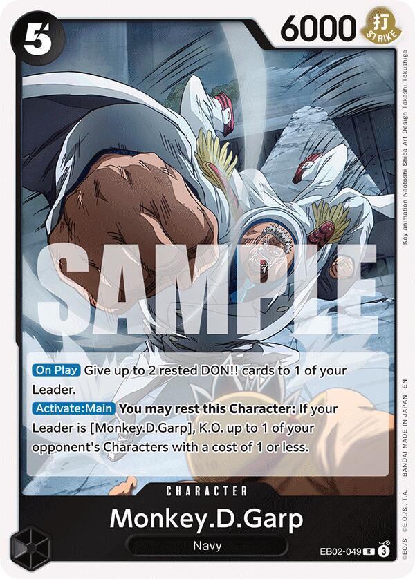 Monkey.D.Garp R Extra Booster: Anime 25th Collection EB02-049 NM