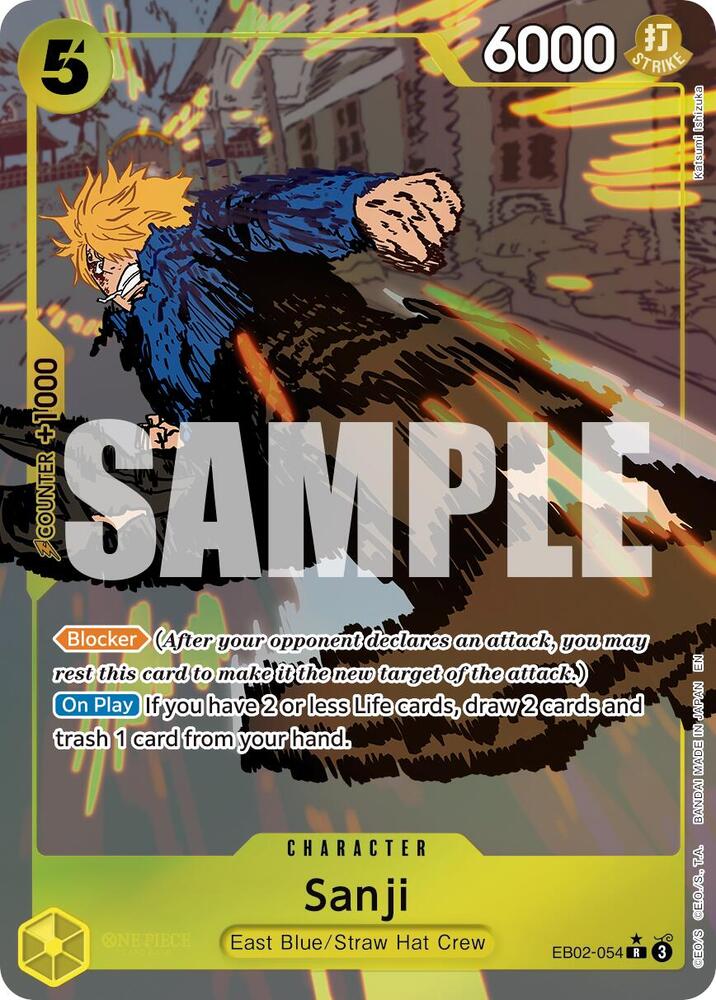 Sanji (Alternate Art) R Extra Booster: Anime 25th Collection EB02-054 NM