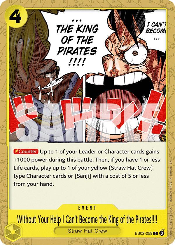 Without Your Help I Can't Become the King of the Pirates!!!! C Extra Booster: Anime 25th Collection EB02-059 NM