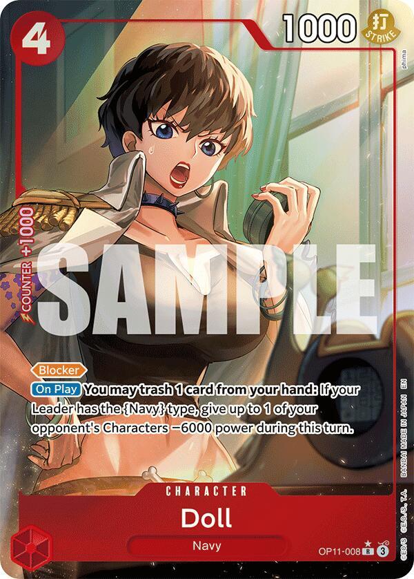 Doll (Alternate Art) R A Fist of Divine Speed OP11-008 NM