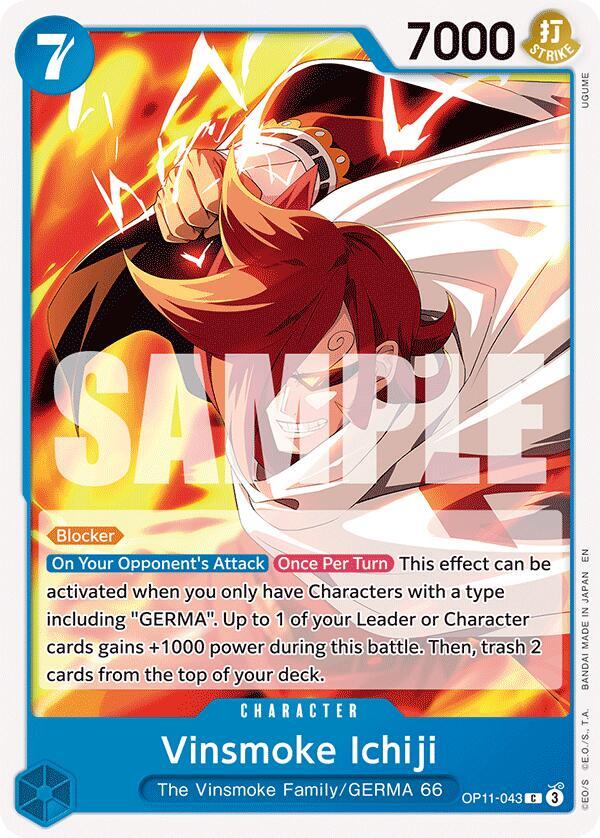 Vinsmoke Ichiji C A Fist of Divine Speed OP11-043 NM