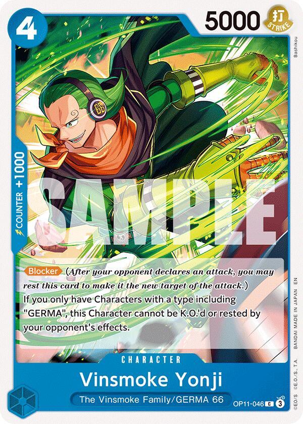 Vinsmoke Yonji C A Fist of Divine Speed OP11-046 NM