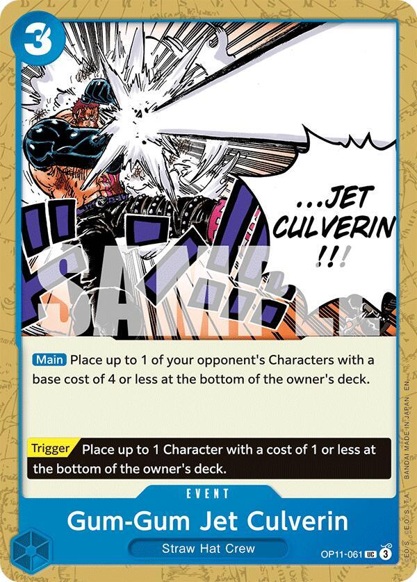 Gum-Gum Jet Culverin UC A Fist of Divine Speed OP11-061 NM