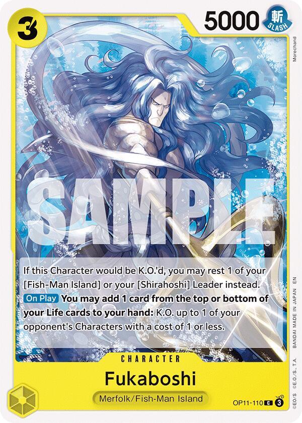 Fukaboshi C A Fist of Divine Speed OP11-110 NM