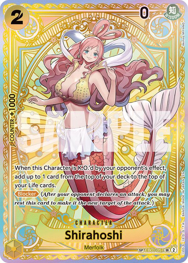 Shirahoshi (SP) SR A Fist of Divine Speed EB01-057 NM