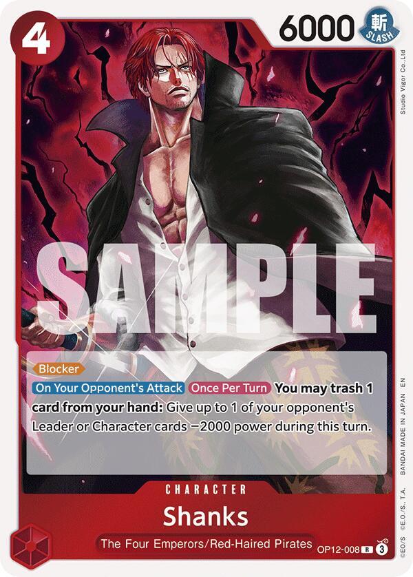 Shanks (008) R Legacy of the Master OP12-008 NM