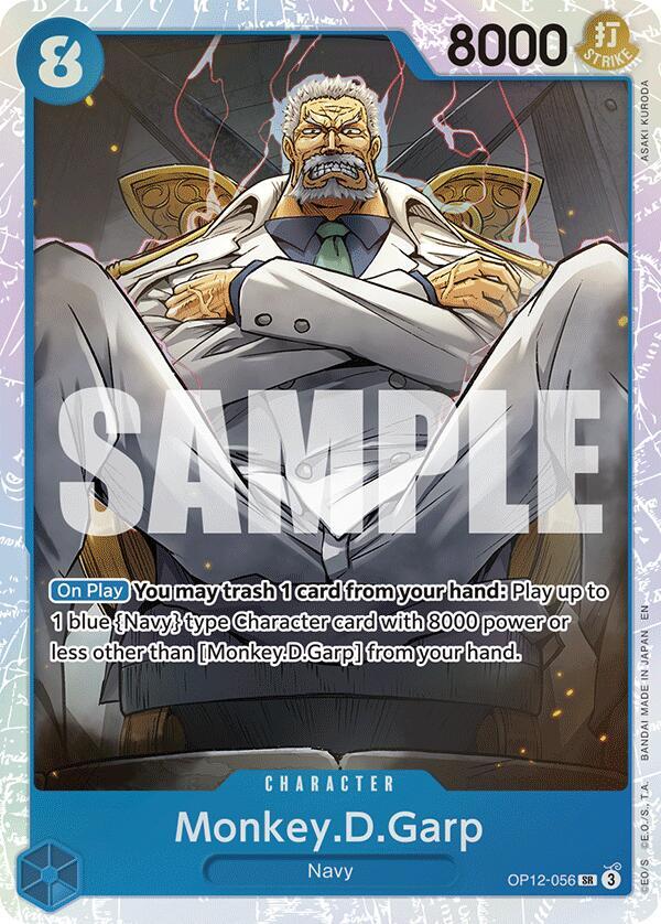 Monkey.D.Garp SR Legacy of the Master OP12-056 NM