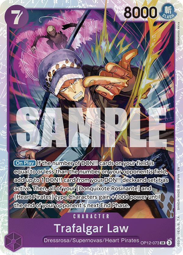 Trafalgar Law (073) SR Legacy of the Master OP12-073 NM
