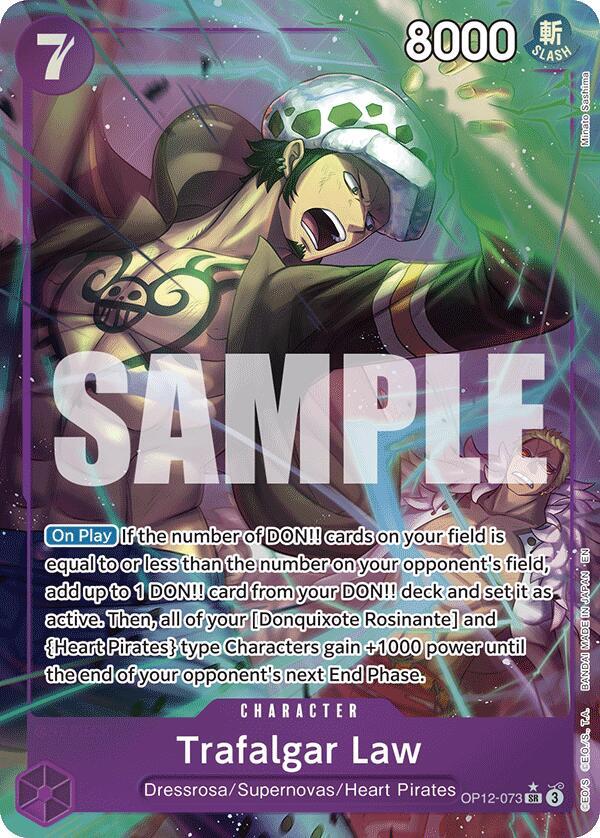 Trafalgar Law (073) (Alternate Art) SR Legacy of the Master OP12-073 NM