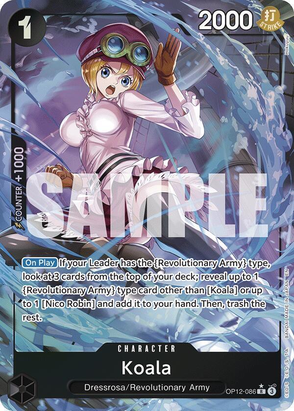 Koala (086) (Alternate Art) R Legacy of the Master OP12-086 NM