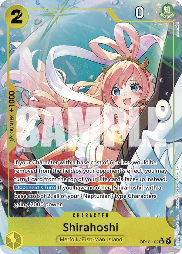 Shirahoshi (Alternate Art) SR Legacy of the Master OP12-102 NM
