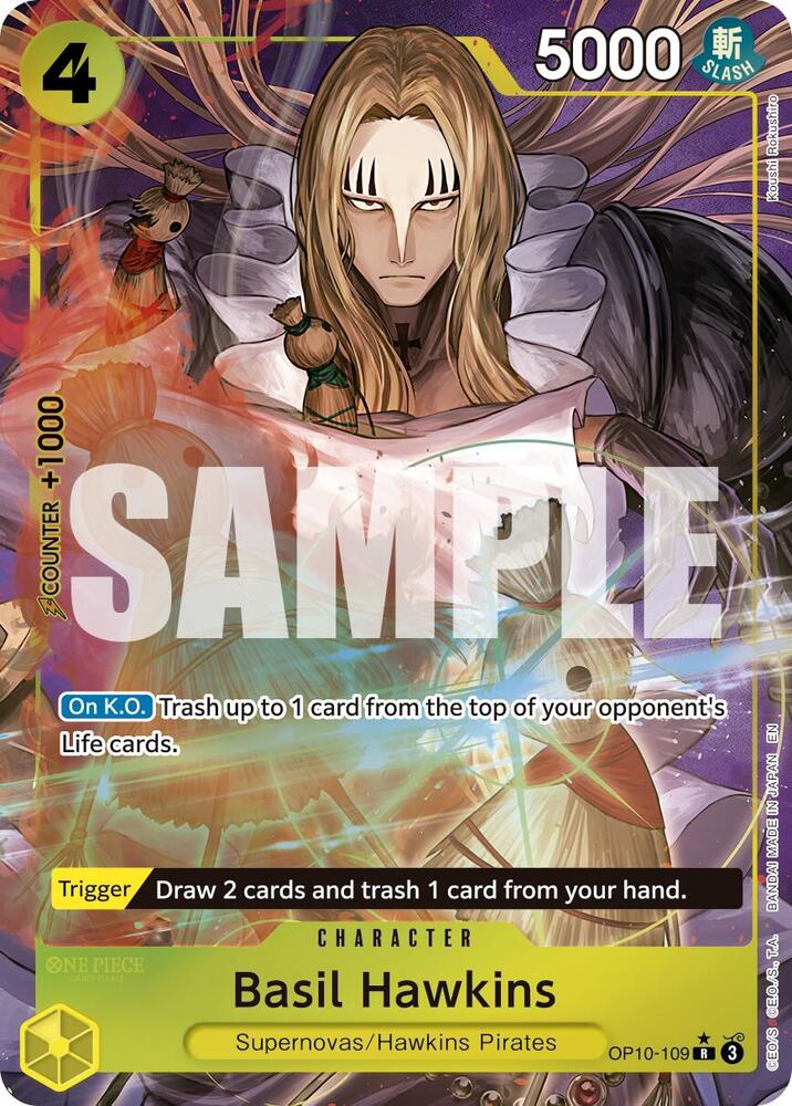 Basil Hawkins - OP10-109 (Alternate Art) R Premium Booster -The Best- Vol. 2 OP10-109 NM