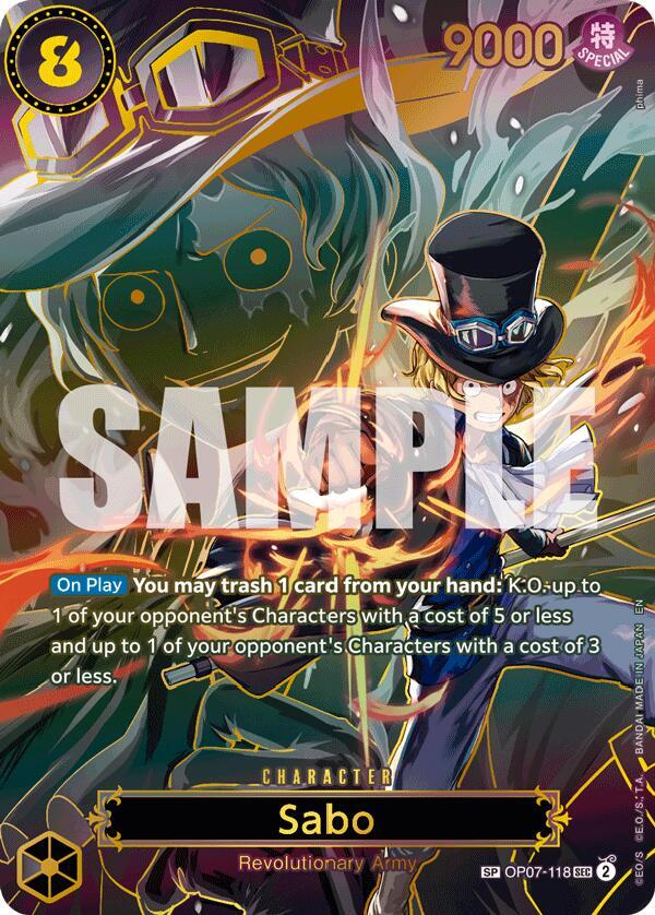 Sabo - OP07-118 (SP) SEC Carrying On His Will OP07-118 NM