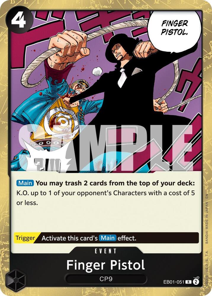 Finger Pistol (Reprint) R Premium Booster -The Best- Vol. 2 EB01-051 NM