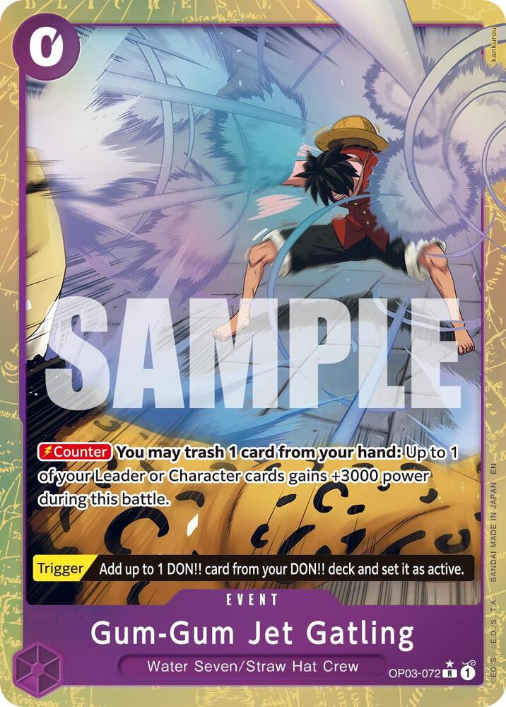 Gum-Gum Jet Gatling (Alternate Art) R Premium Booster -The Best- Vol. 2 OP03-072 NM