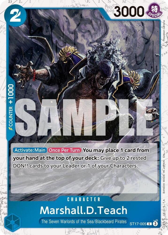 Marshall.D.Teach - ST17-005 (Pirate Foil) C Premium Booster -The Best- Vol. 2 ST17-005 NM