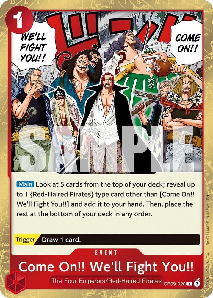 Come On!! We'll Fight You!! (Reprint) R Premium Booster -The Best- Vol. 2 OP09-020 NM