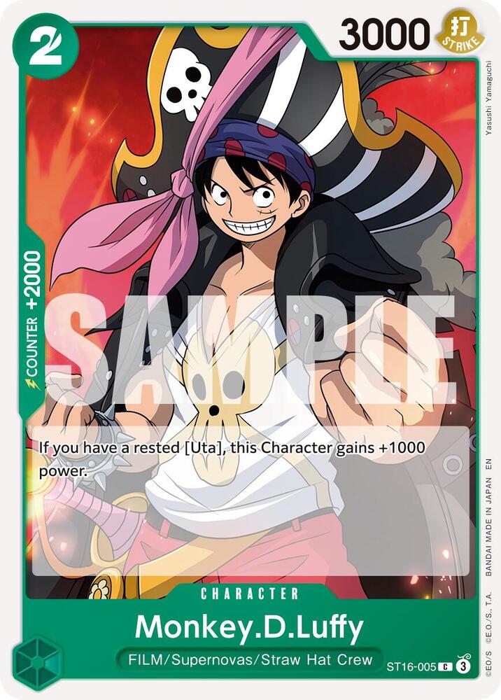 Monkey.D.Luffy - ST16-005 (Reprint) C Premium Booster -The Best- Vol. 2 ST16-005 NM