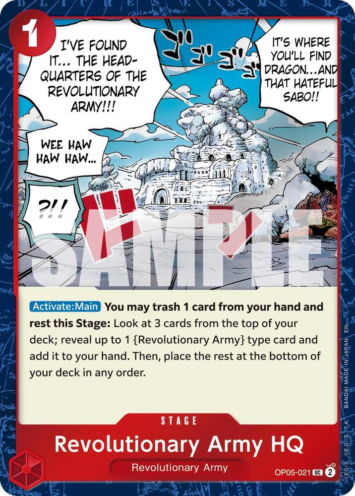 Revolutionary Army HQ (Pirate Foil) UC Premium Booster -The Best- Vol. 2 OP05-021 NM