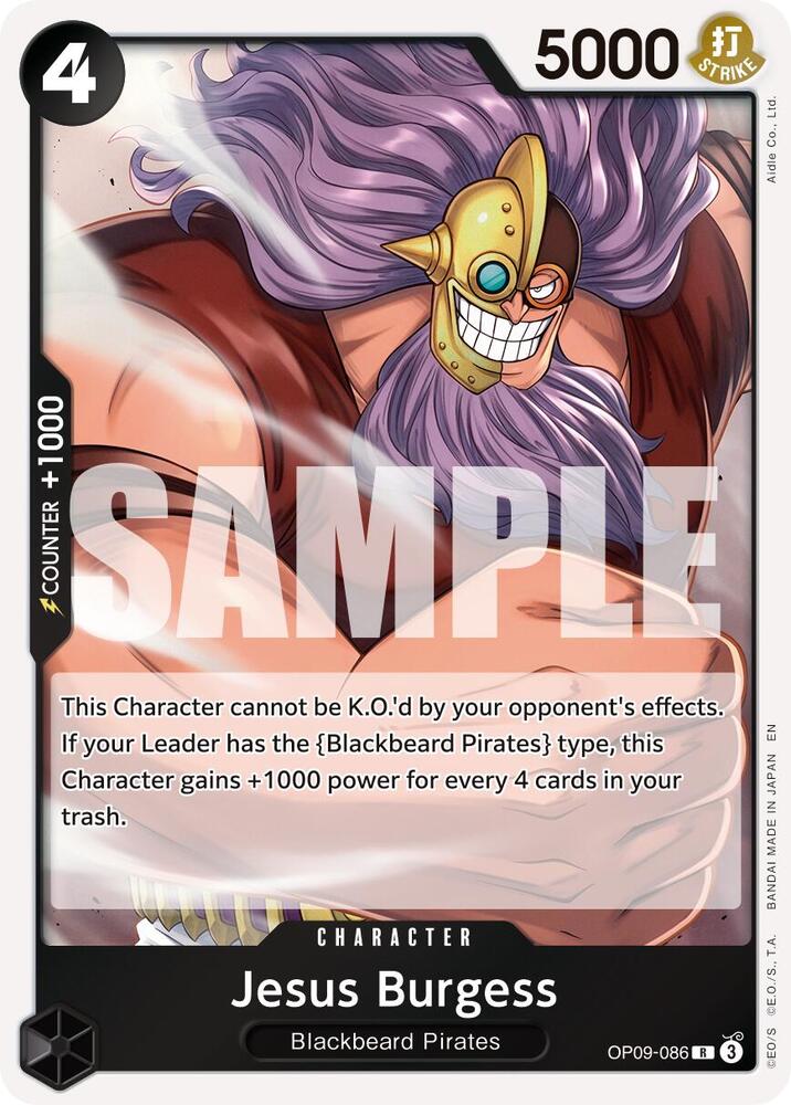 Jesus Burgess (Reprint) R Premium Booster -The Best- Vol. 2 OP09-086 NM