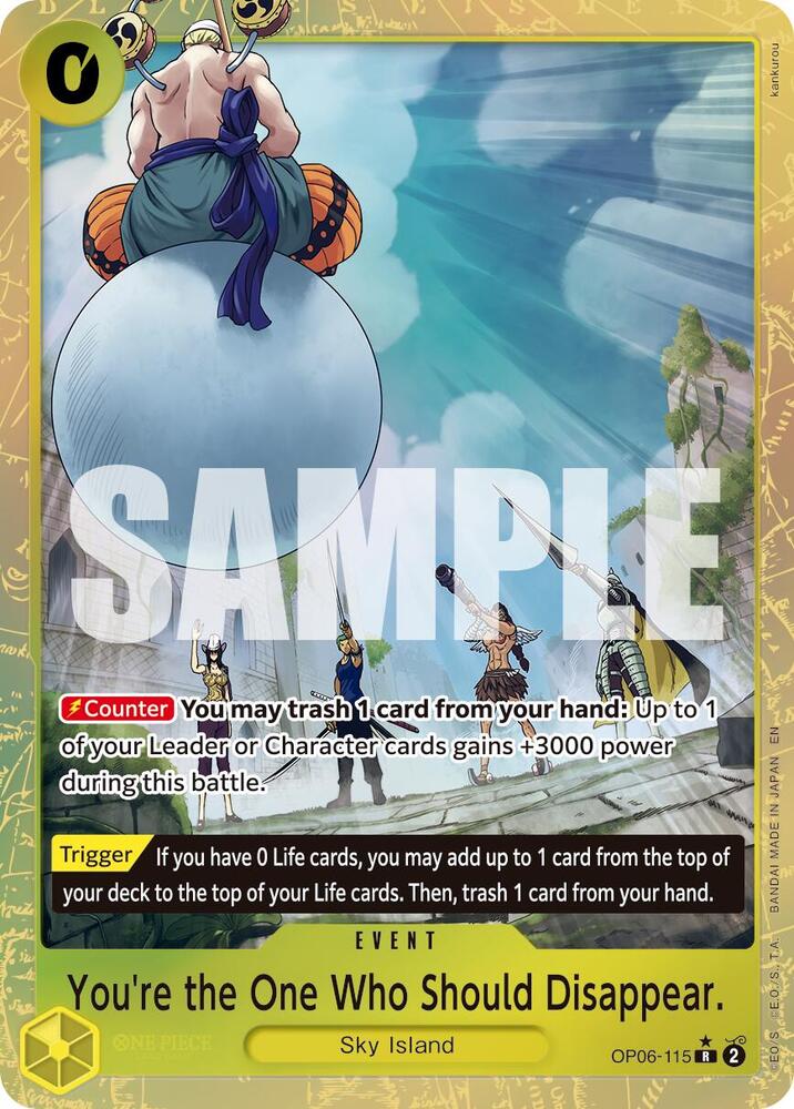 You're the One Who Should Disappear (Alternate Art) R Premium Booster -The Best- Vol. 2 OP06-115 NM